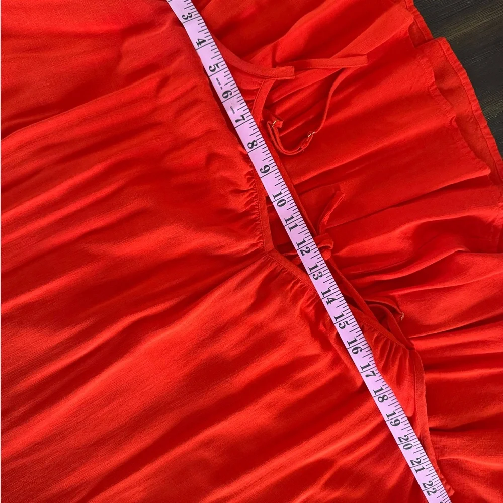Ava & Viv Orange Maxi Dress Size 1X - Picture 7 of 8